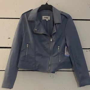 BB Dakota By Steve Madden Faux Suede Moto Jacket Large New With Tags NWT